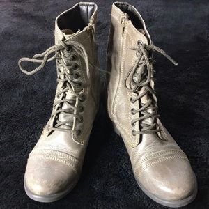 Steve Madden leather combat boots